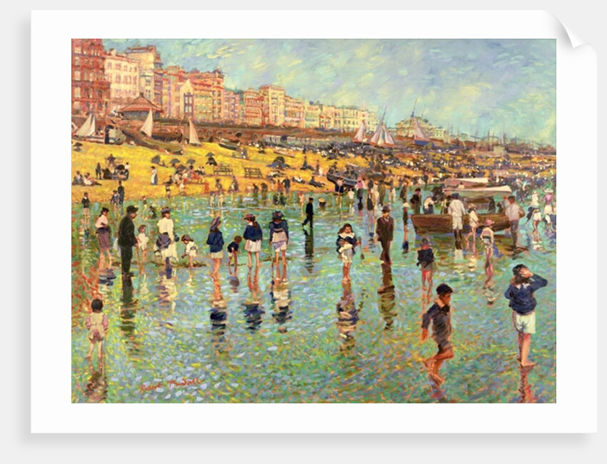 Passing Time on Brighton Beach by Robert Tyndall
