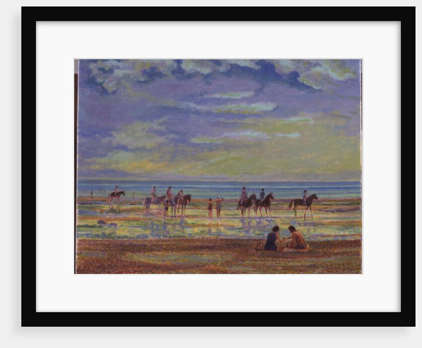 Ponies on Ferring Beach by Robert Tyndall