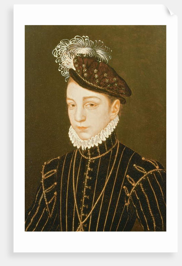 Portrait of Charles IX by Francois Clouet