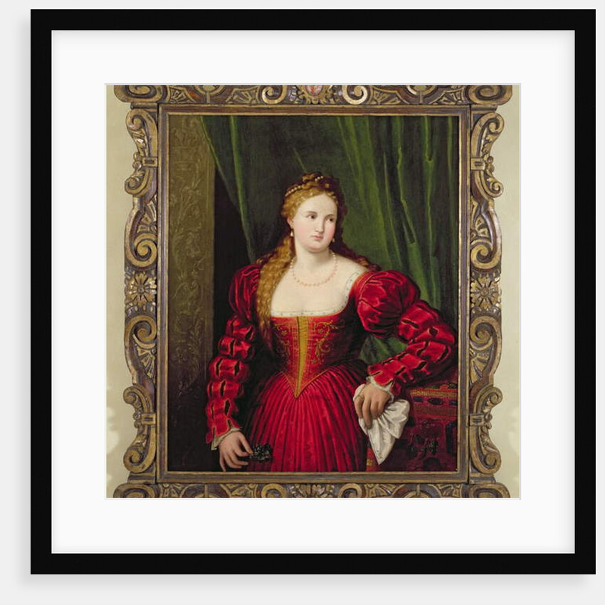 Portrait of Violante, daughter of Palma Vecchio, 1530-35 by Paris Bordone