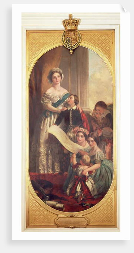 Queen Victoria with Albert Edward, the Prince of Wales, Victoria, the Princess Royal and other members of the Royal Family, 1864 by John Calcott Cope