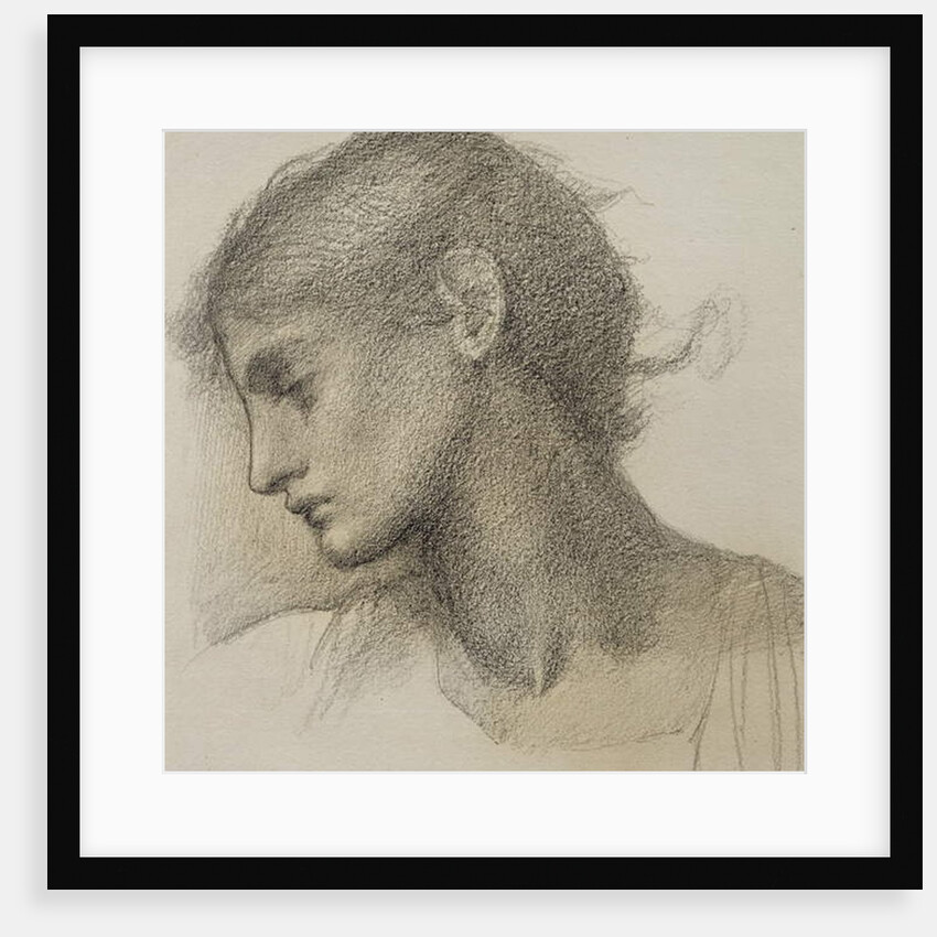 Study of a Head, for 'The Mill', c.1872-80 by Edward Coley Burne-Jones
