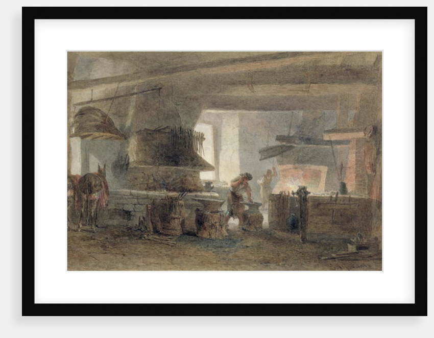 A Smithy at Seville by Edward Angelo Goodall