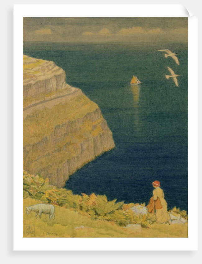 A Welsh Cliff, 1935 by Joseph Edward Southall