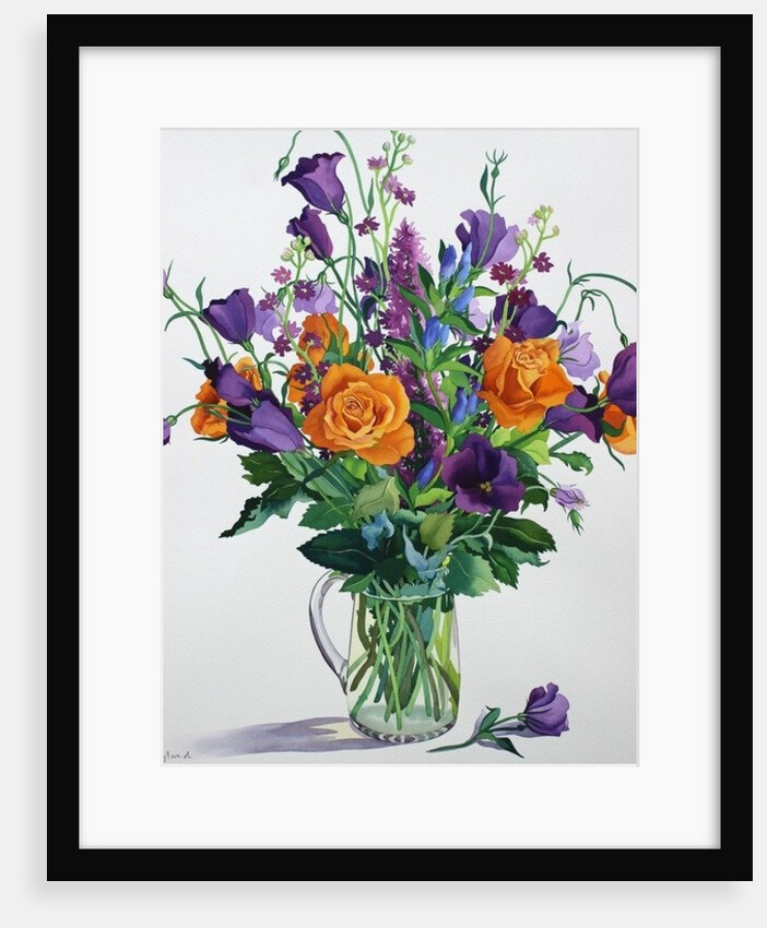 Orange and Purple Flowers by Christopher Ryland