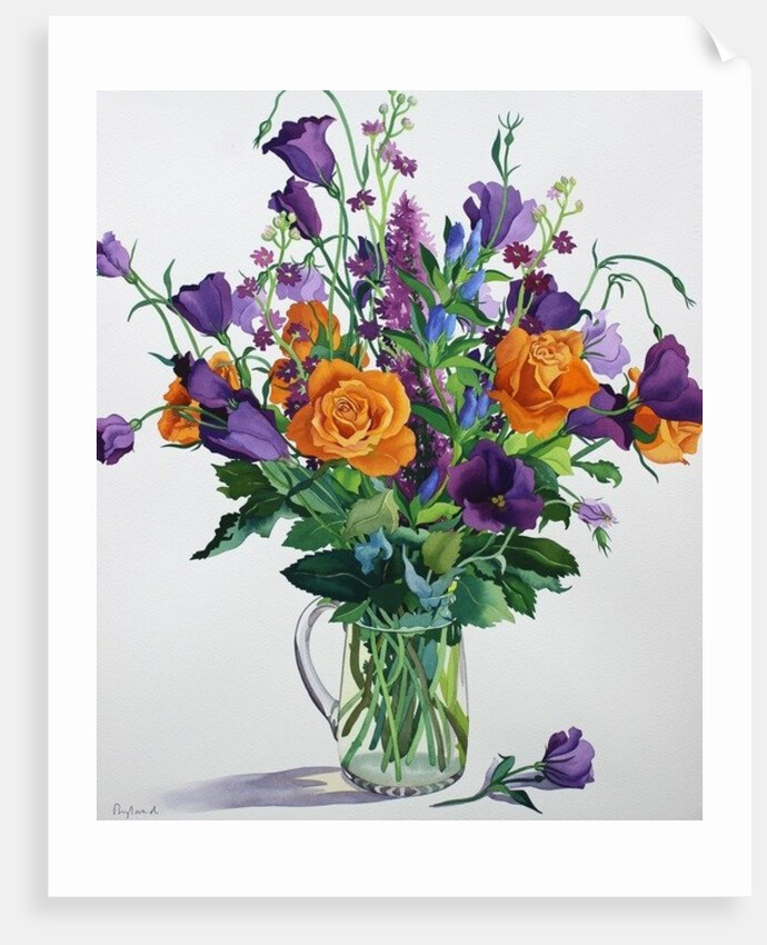 Orange and Purple Flowers by Christopher Ryland