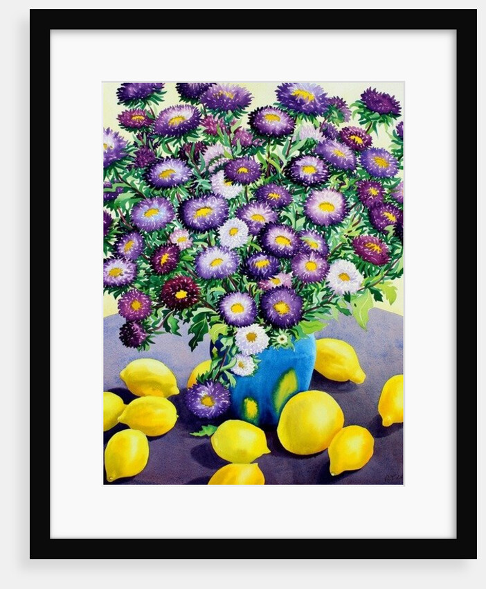Purple Asters and Lemons by Christopher Ryland