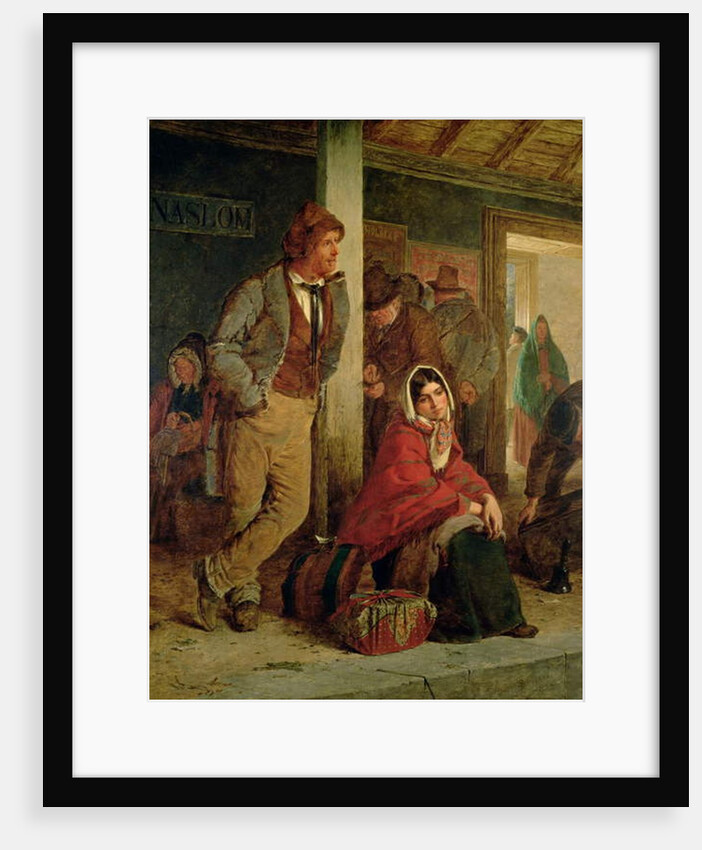 Irish Emigrants Waiting for the Train, 1864 by Erskine Nicol