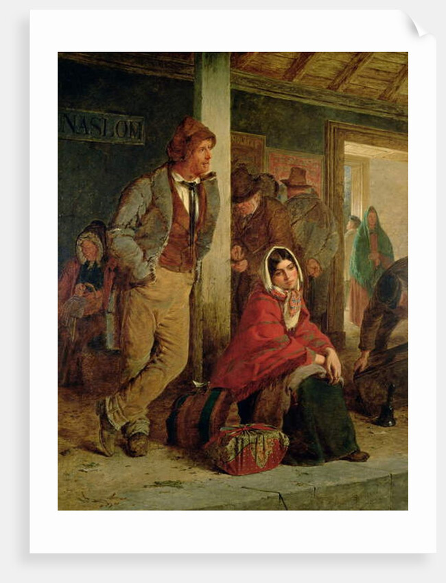 Irish Emigrants Waiting for the Train, 1864 by Erskine Nicol