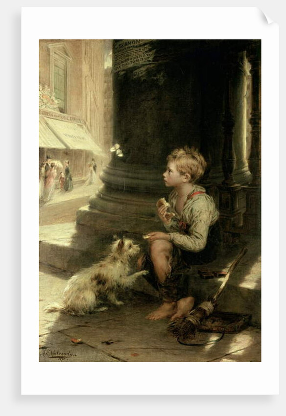 A Share of the Crust, 1871 by Augustus Edward Mulready