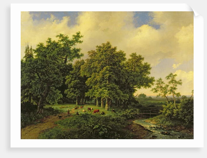Landscape, 1853 by Barend Cornelis Koekkoek