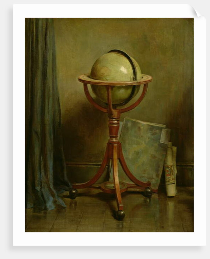 Globe and Maps, 19th-20th century by Ernest Leopold Sichel