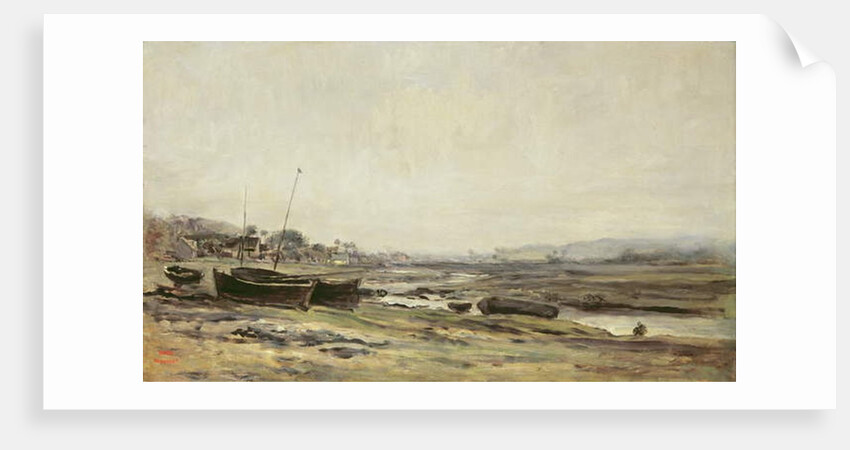 Fishing Boats by a Stream, 1870-78 by Charles Francois Daubigny