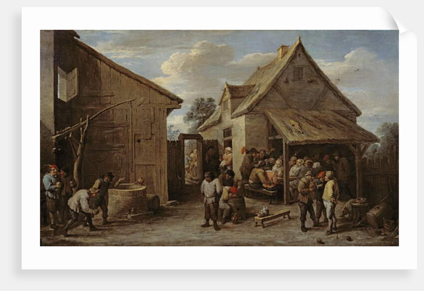 The Yard of an Inn, 1650-60 by David the Younger Teniers