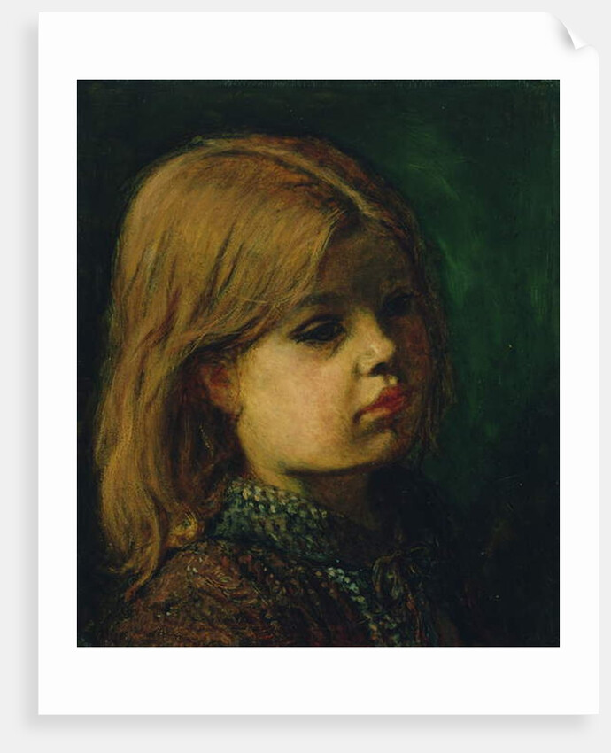Head of a Girl by John Everett Millais