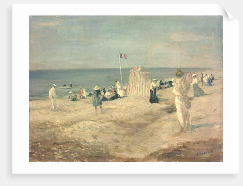 French Beach Scene, Dieppe, 1885-97 by Charles Edward Conder