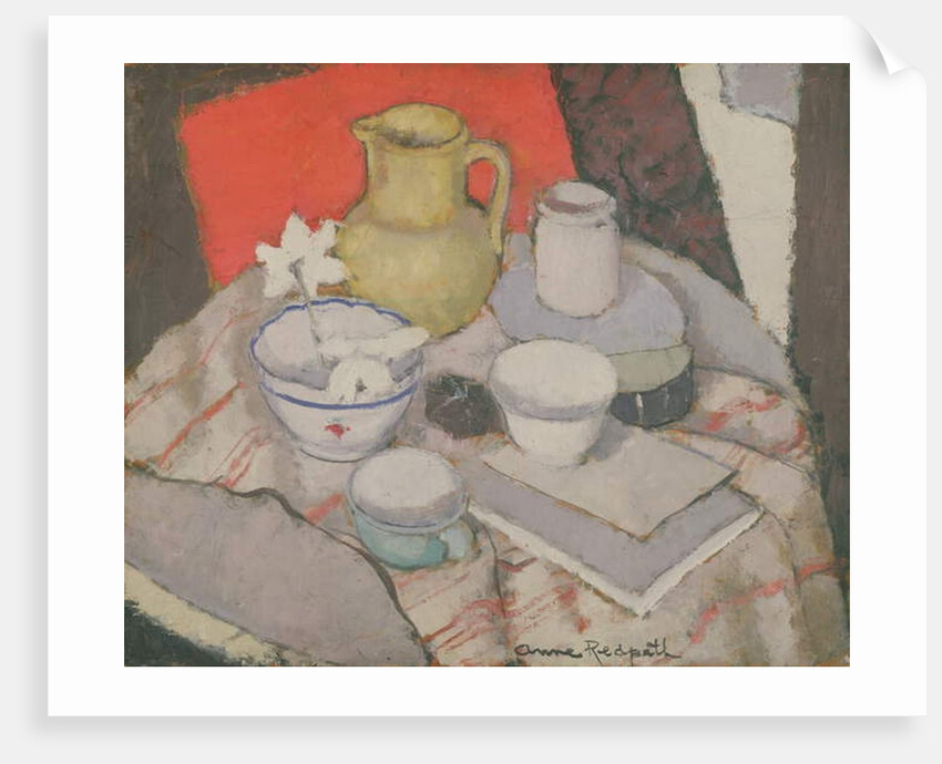 Still Life on Table by Anne Redpath