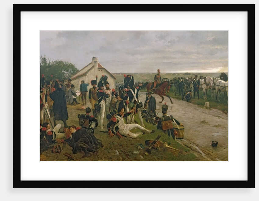 The Morning of The Battle of Waterloo: the French Await Napoleon's Orders, 1876 by Ernest Crofts