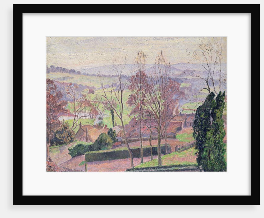 A February Morning, East Knoyle, Wiltshire, 1917 by Lucien Pissarro