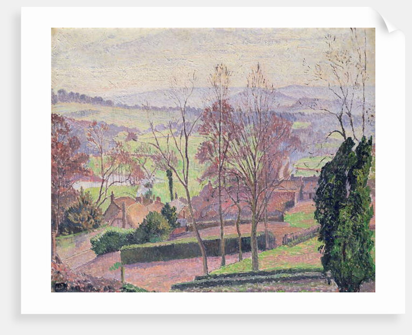 A February Morning, East Knoyle, Wiltshire, 1917 by Lucien Pissarro