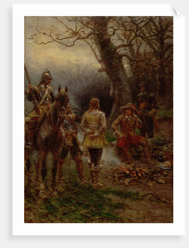 Oliver Cromwell Questioning a Prisoner, 1895 by Ernest Crofts