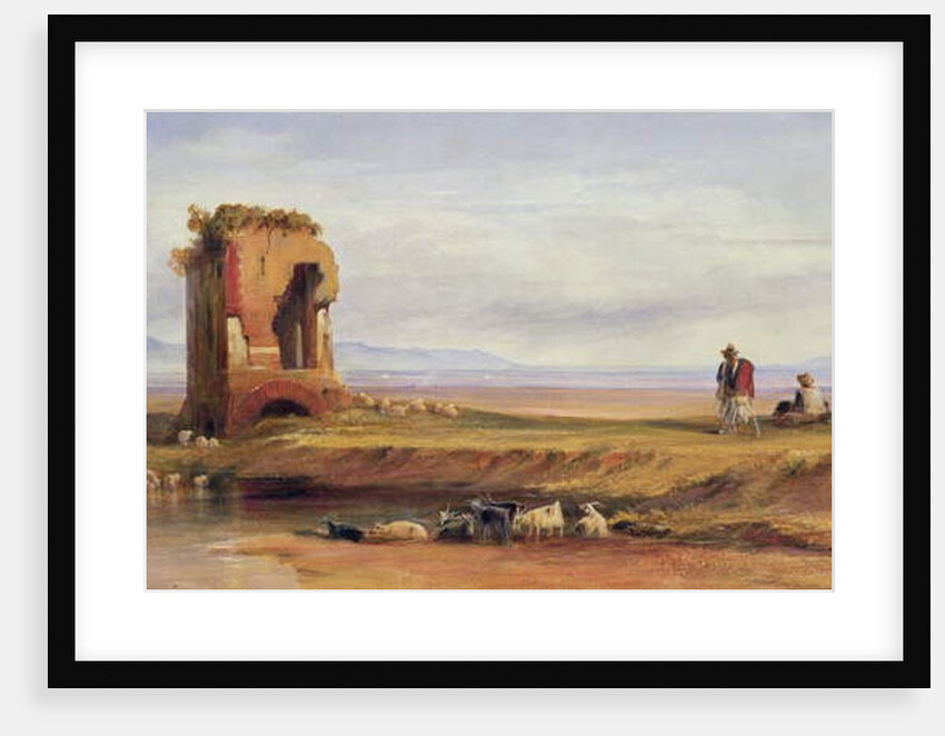 Buon Ricovero, In the Roman Campagna, Italy, 1878 by Edward Lear