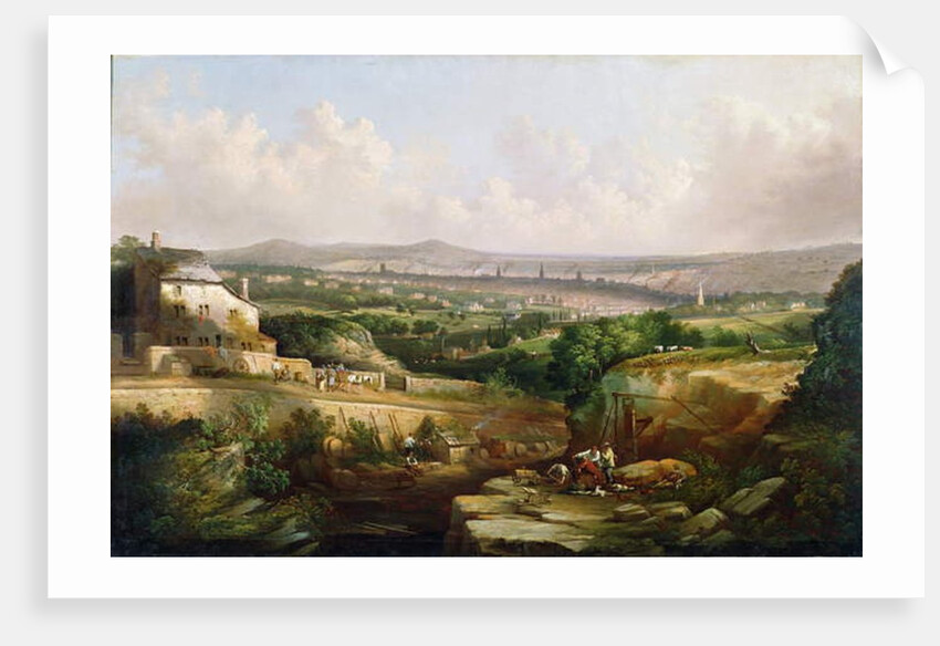 A View of Sheffield from Psalter Lane, c.1850 by J. McIntyre