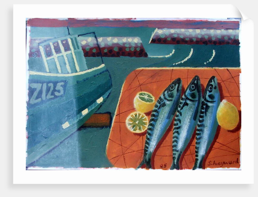 Three Mackerel by Sara Hayward