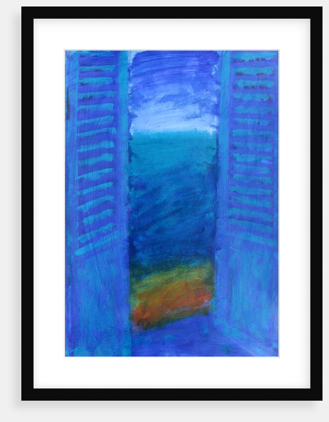 Blue Shutters by Sara Hayward