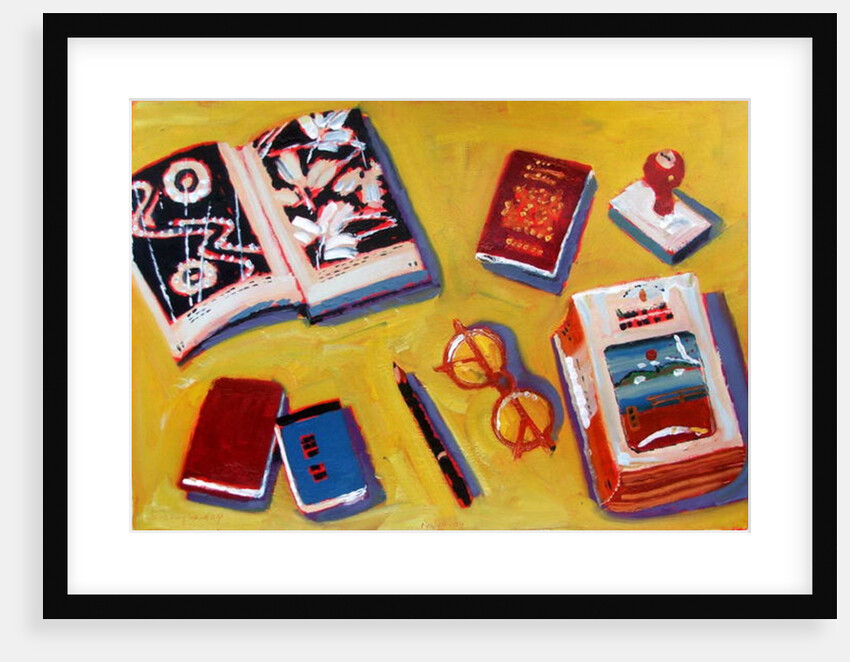 Glasses and Pencil by Sara Hayward