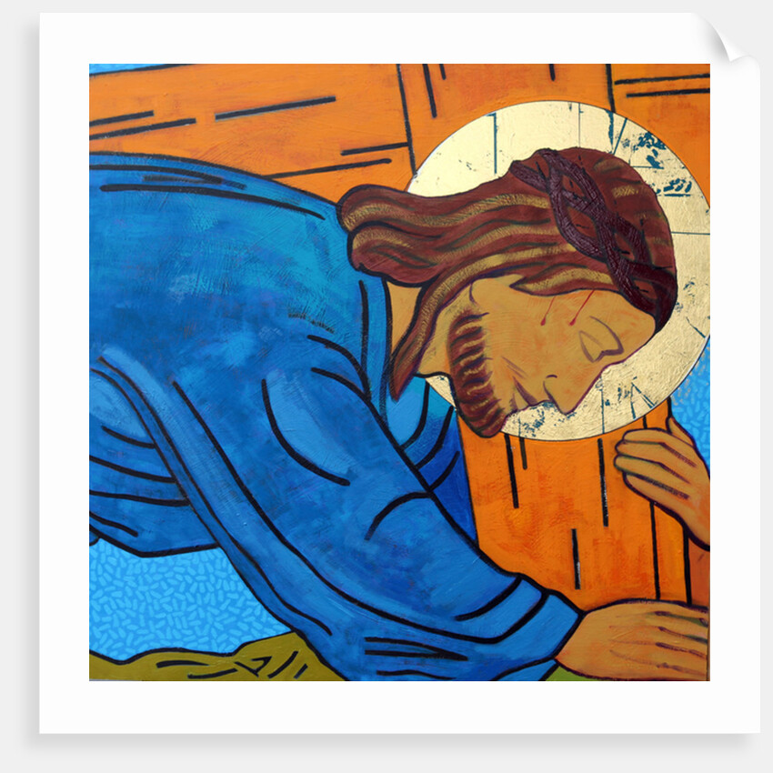 Jesus falls under the cross, 2017 by Sara Hayward