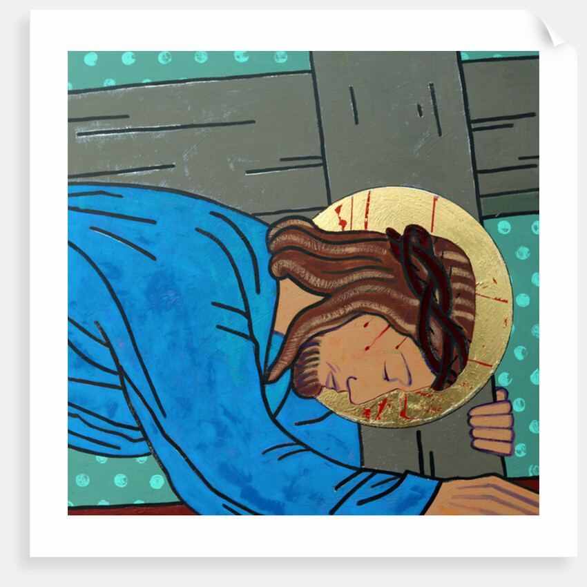 Jesus falls, 2017 by Sara Hayward