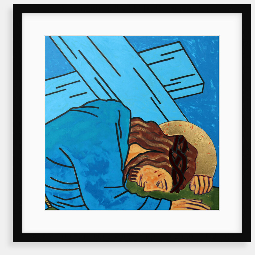 Jesus falls, 2017 by Sara Hayward
