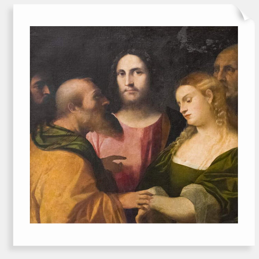 Christ and the Adulteress, 1525-28 by Jacopo Palma