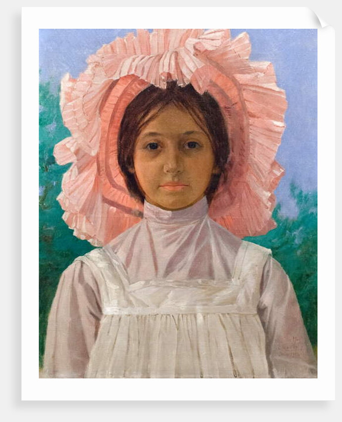 Girl with pink cap, 1904 by Osman Hamdi Bey