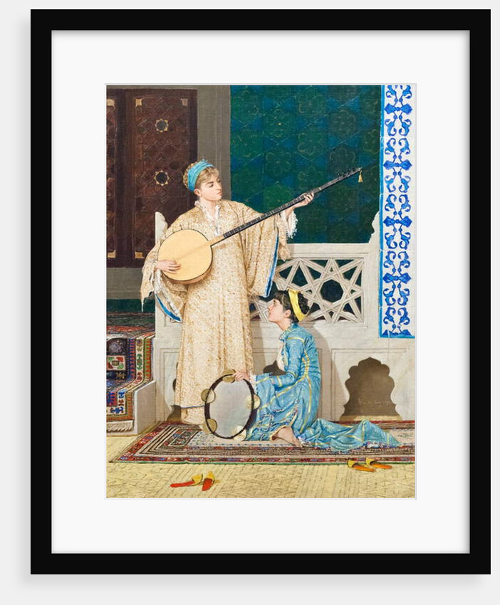 Two musician girls, 1880 by Osman Hamdi Bey
