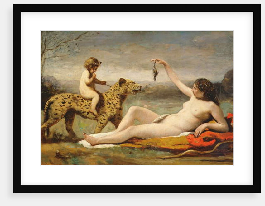 La bacchante a la panthere, 1855-60 by Jean Baptiste Camille Corot