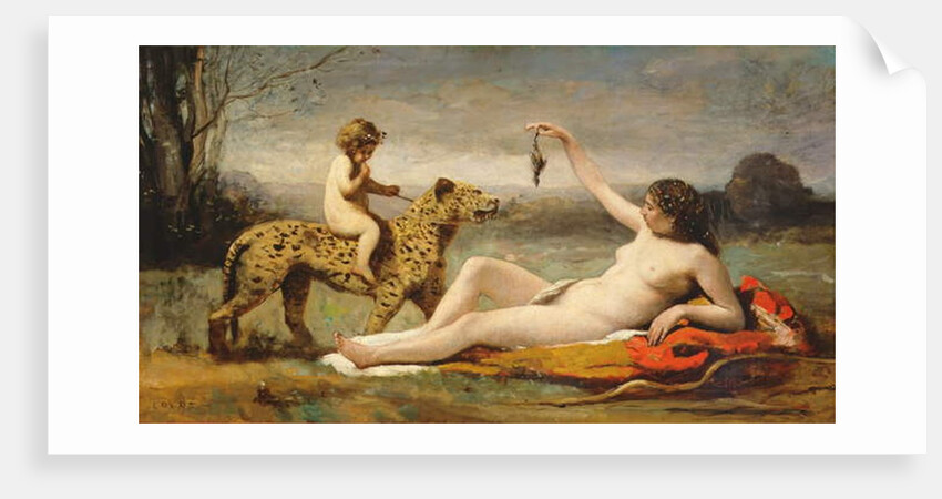 La bacchante a la panthere, 1855-60 by Jean Baptiste Camille Corot
