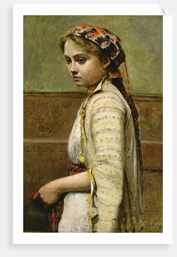 Greek Girl, Mlle. Dobigny, 1868-70 by Jean Baptiste Camille Corot