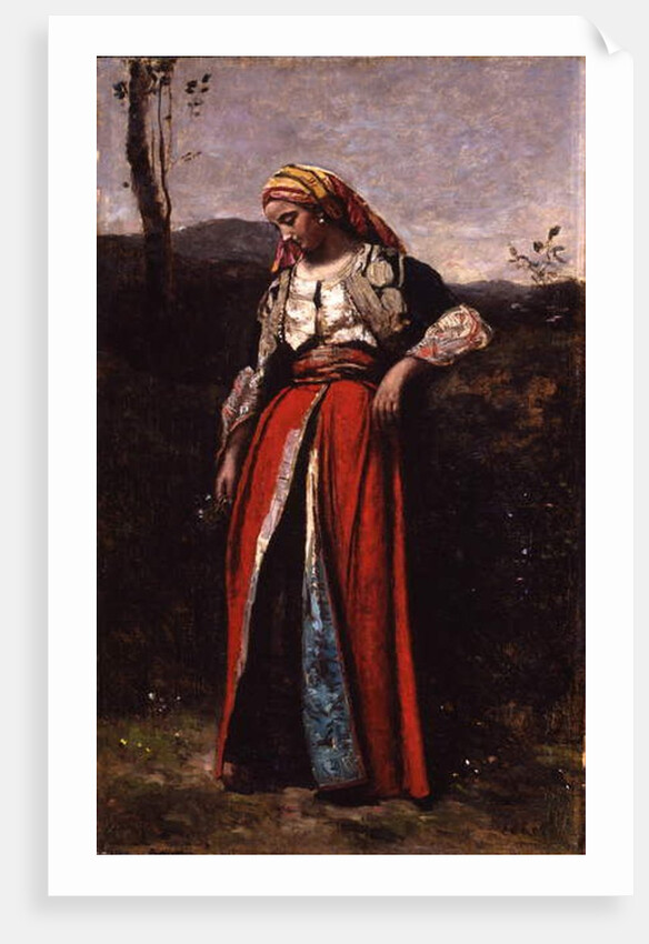 Portrait of Mlle Dobigny, 1865-70 by Jean Baptiste Camille Corot