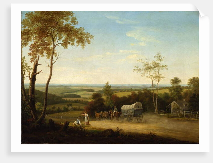 Conestoga Wagon on the Pennsylvania Turnpike, 1816 by Thomas Birch