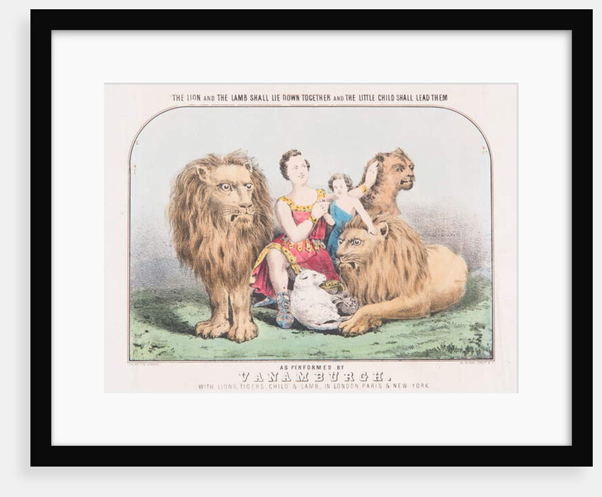 The Lion and the Lamb Shall Lie Down Together and The Little Child Shall Lead Them, c.1840 by T. W. Strong