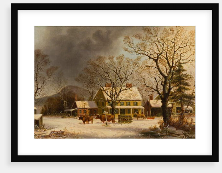 The Old Inn - Ten Miles to Salem, 1860-63 by George Henry Durrie