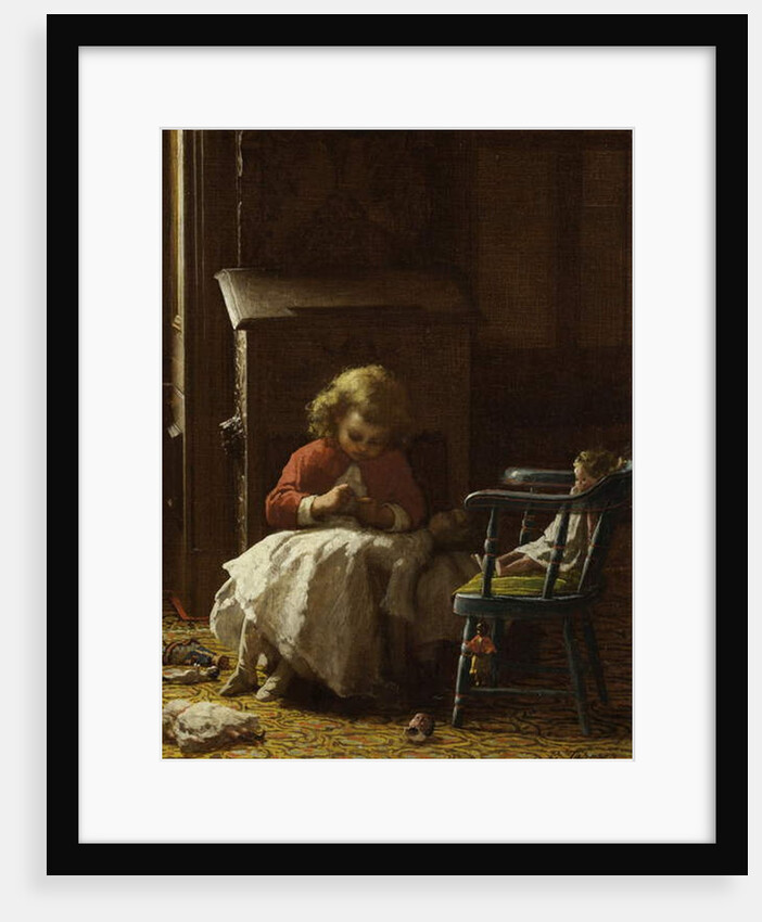 Family Cares, 1873 by Eastman Johnson