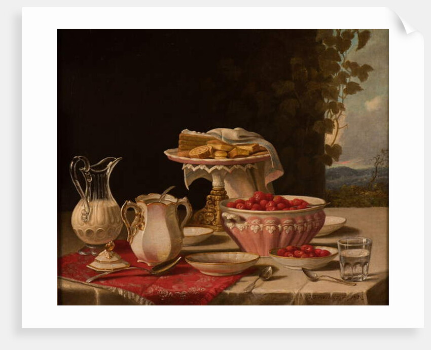Strawberries and Cream, 1879 by John F. Francis