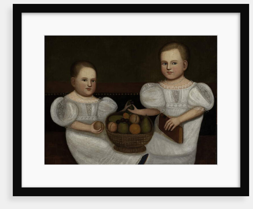 Ester Amelia and Marcella Eusebia White, 1843 by Zedekiah Belknap