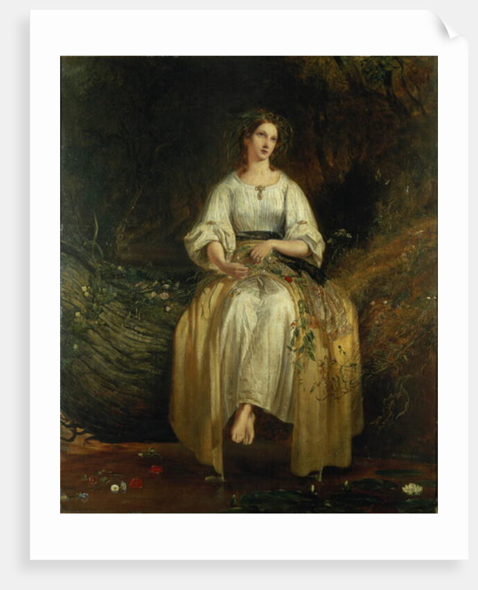 Ophelia weaving her garlands, 1842 by Richard Redgrave