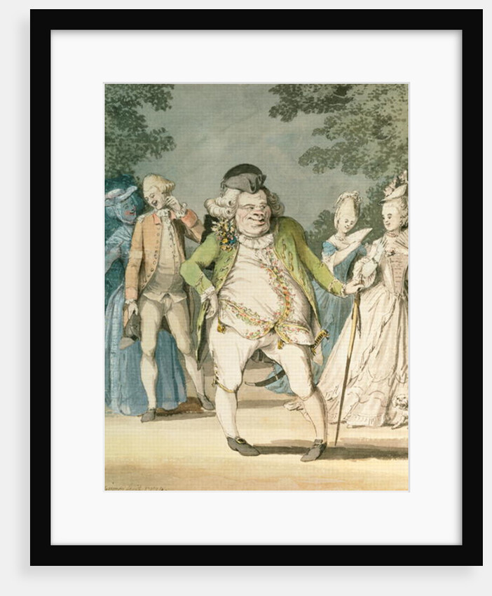 The Macaroni, 1774 by Samuel Hieronymous Grimm