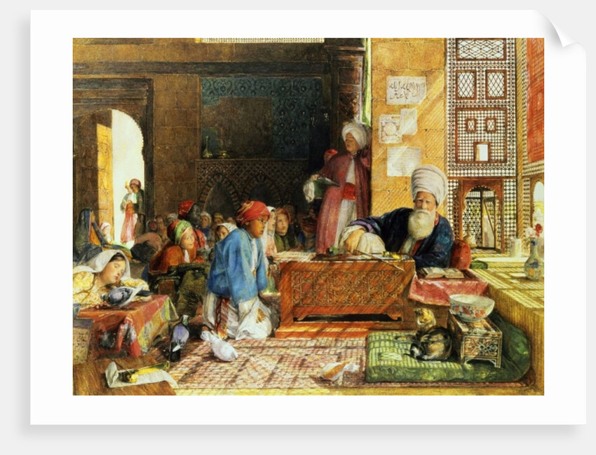 Interior of a School, Cairo, 1890 by John Frederick Lewis