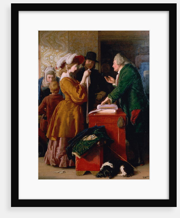 Choosing the Wedding Gown, from chapter 1 of 'The Vicar of Wakefield' by Oliver Goldsmith by William Mulready